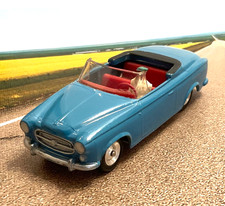SOLIDO France PEUGEOT 403 CABRIOLET 1955-66 mid blue original MINT w driver