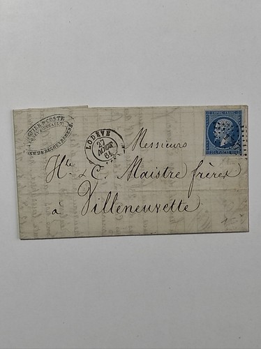 Lettre france août 1861 - france, 27