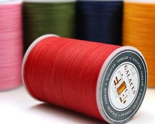 Fil Ciré 90m 0.8mm Couture Cuir Main Bobine DIY Artisanat Résistant Fort