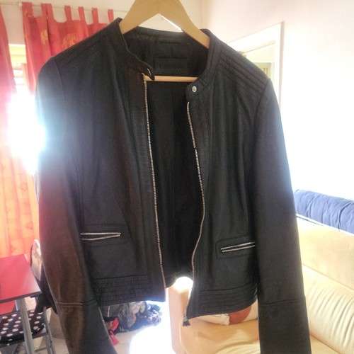 Blouson cuir agneau - cuir,