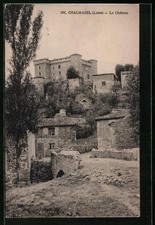 Old postcard Chalmazel, Le Chateau 
