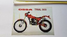 1984 Ossa Trial 303 Original Motorcycle Brochure 