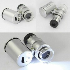 Loupe 60x Mini microscope de poche Loupe de poche Loupe de bijoutier Schm / bel=