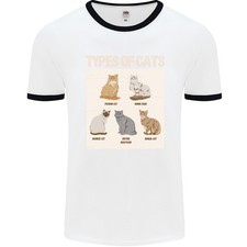 Types De Chat Persan Siamois Britannique Bengal T-Shirt Ringer Pour Homme