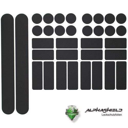 Noir mat vélo autocollants - noir,