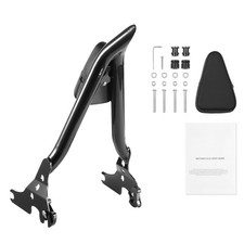 Sissy Bar Dosseret Passager Moto en V pour Harley-Davidson Touring Noir