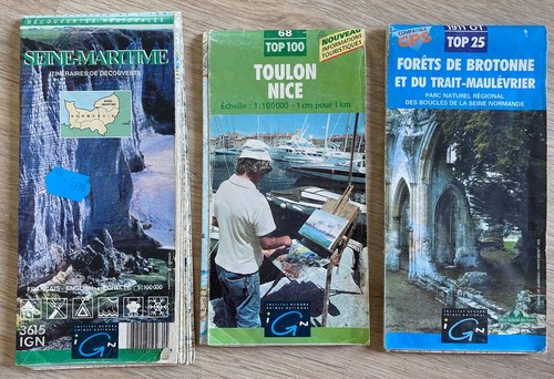 Lot cartes ign anciennes - de,