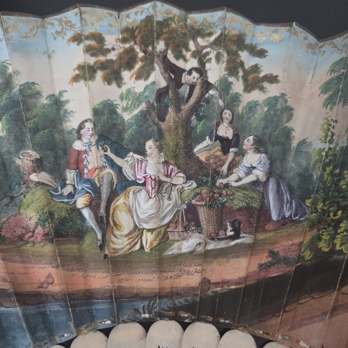 Eventail ancien romantique - ancien,