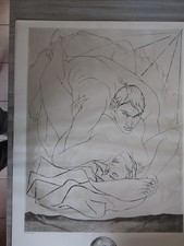 Pierre Yves Trémois / Couple Lithograph / 1973 / Dim 85X60 / Draeger