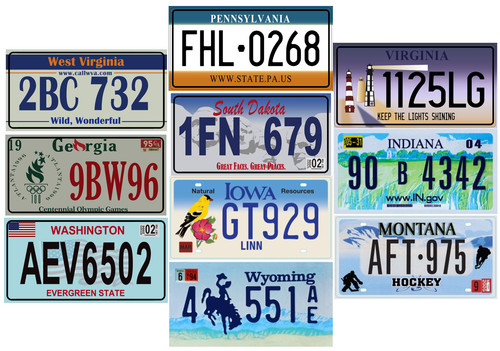 Lot plaques - 10,