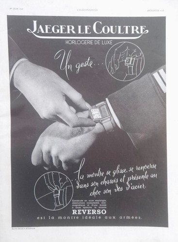 Pub jaeger lecoultre reverso - pub,