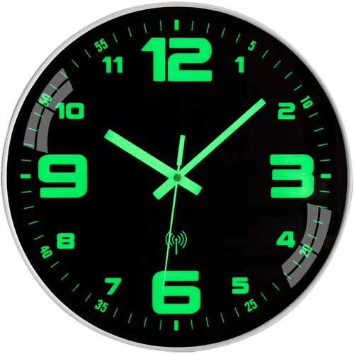 Horloge murale radio pilotée - horloge,