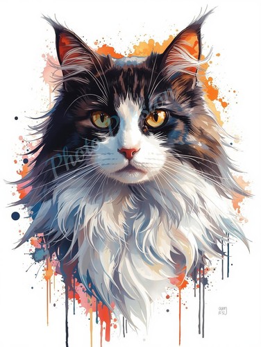 Photo bicolor maine coon - a4,