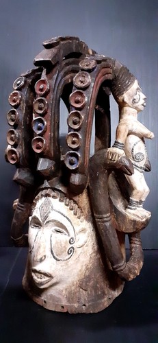 Casque ibo nigeria art - ibo, cm