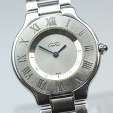 [Exc+5] Vintage Cartier Must de Cartier 21 1330 Quartz Unisex Watch From JAPAN