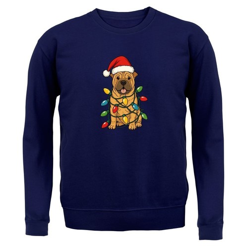 Shar pei noël lumières - noël,