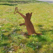 Silhouette déco jardin Chat