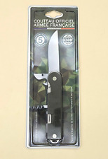 Official French Army Knife - Stainless Steel - 5 Functions - New 