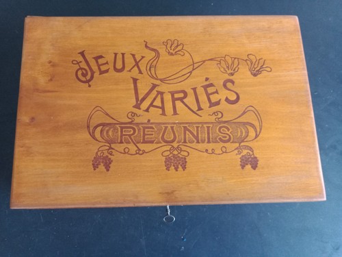 Ancienne boîte jeux - "jeux, variés
