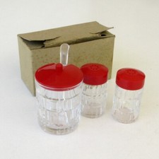 Set Moutarde Poivre et Sel Vintage des années 70 - Moutardier - Neuf