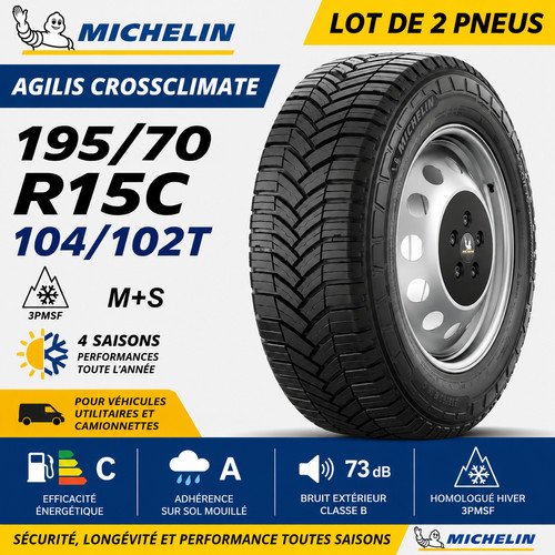 Lot pneus michelin agilis - pneus,