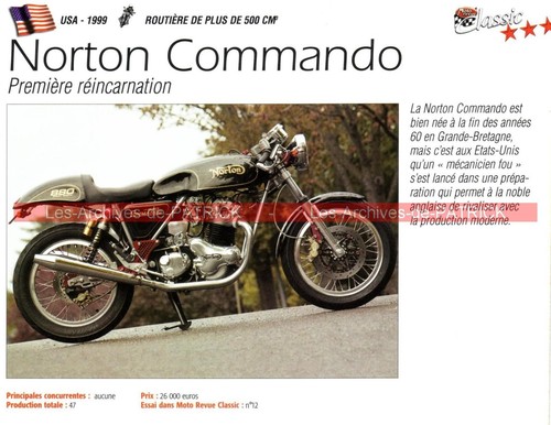 Norton 880 commando 1999 - vr,