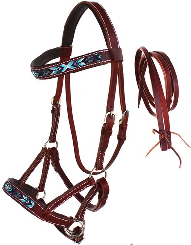 Horse western black leather - horse,