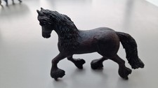 Cheval noir frison papo tbe - cheval,