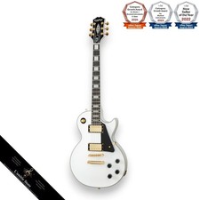 Guitare électrique Epiphone inspirée de Gibson Les Paul Custom Alpine White