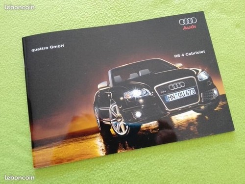 Plaquette audi rs4 - plaquette, 2006
