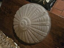 Coupe Art Deco lustre en verre moulé Rose M.Model Verdun Degué Muller hanots 