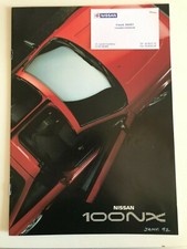 NISSAN 100 NX ¨¨  brochure