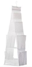 IKEA PLURING Hanging Storage Shelves White Polka Dot 6 Compartments NEW