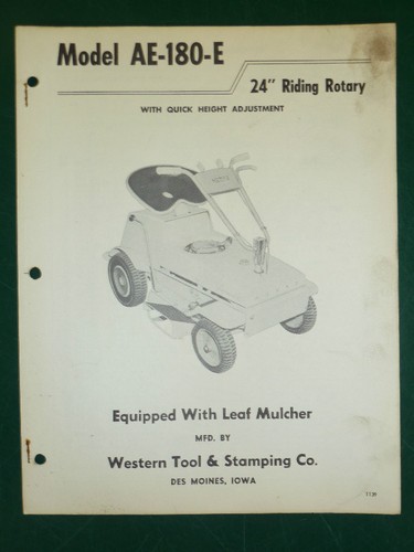 Western tool riding rotary - western, 24"