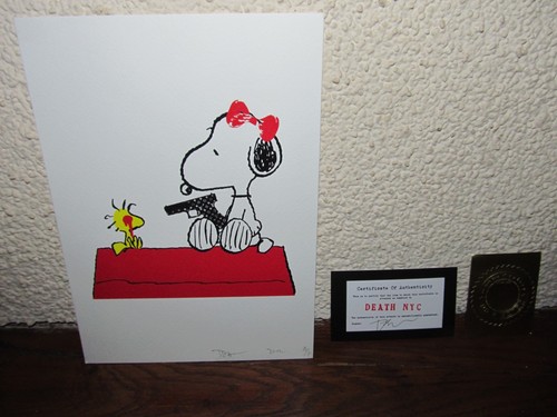 Snoopy serigraphie pop art - pop, de