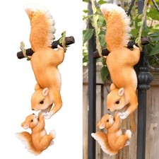 Figurine ??cureuil sculpt?? en r??sine accent parfait pour tout pour ext??rieur