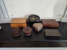 Lot de boites anciennes