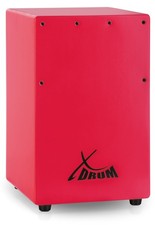 Petit Cajon Batterie a Main pour Enfant Débutant Cordes Accordables Rouge 36cm