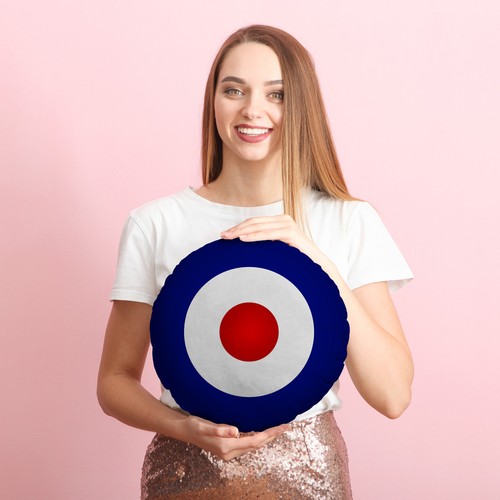 Cible mod bleu - cible, coussin