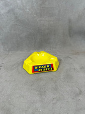 Ricard Triangular Bar Ashtray Yellow Glass Ashtray Vintage 1960s