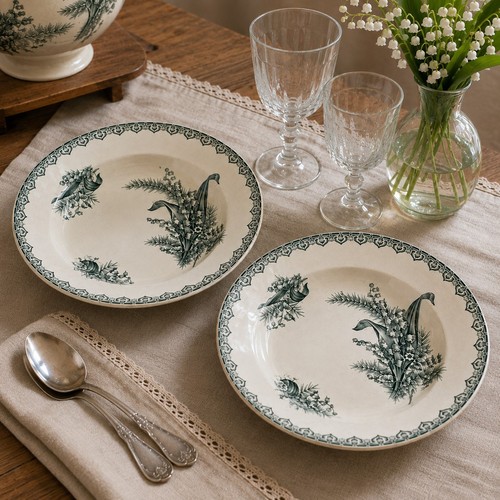 Paire assiettes creuses en - d'assiettes,