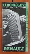 Renault Monaquatre L'Automobile de France leaflet