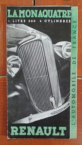 Dépliant renault monaquatre - renault,