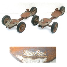 RARES PATINS A ROULETTES 3 ROUES JACK VINTAGE ANNEES 50 COLLECTOR ROLLERSKATES