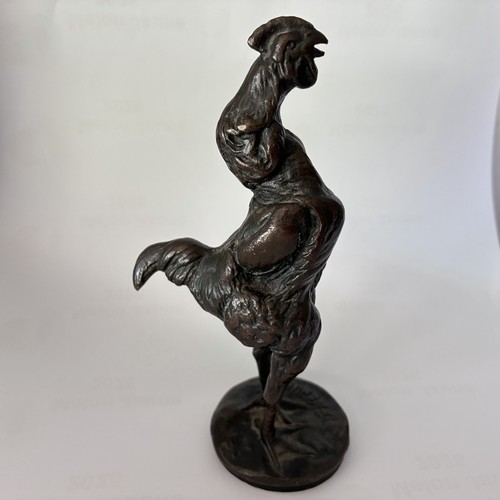 Sculpture coq chantant - « coq, chantant »