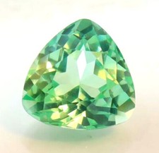 17.35 CT AAA Naturel Brésil Vert Paraiba Tourmaline Trillion Coupe Ample Gemme