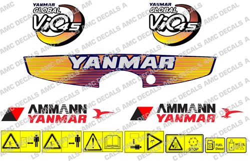 Ensemble autocollants yanmar - ensemble, d'autocollants