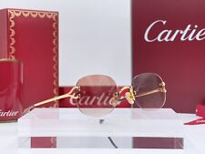 Vintage Cartier C Decor Gold Glasses 100% Genuine Frames Sunglasses Bezel