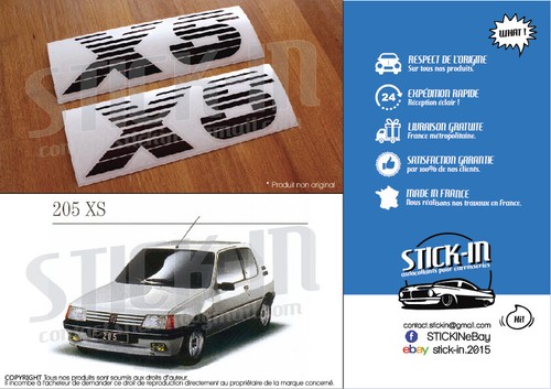 205 autocollants stickers - xs,