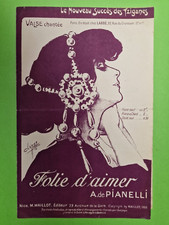 06/ PARTITION PAROLE & CHANSON - Folie d'aimer (Tziganes) - vers 1908